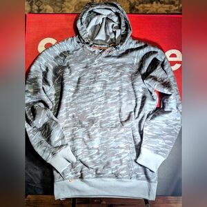 Grundens Gray Camouflage Men's Hoodie